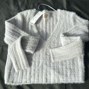 Lavender eyelash sweater